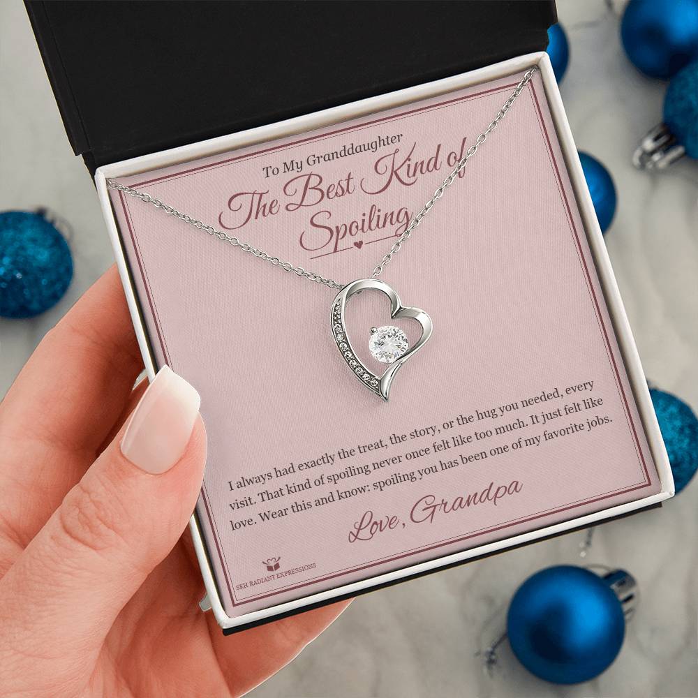 The Best Kind of Spoiling - Forever Love Necklace for Granddaughter