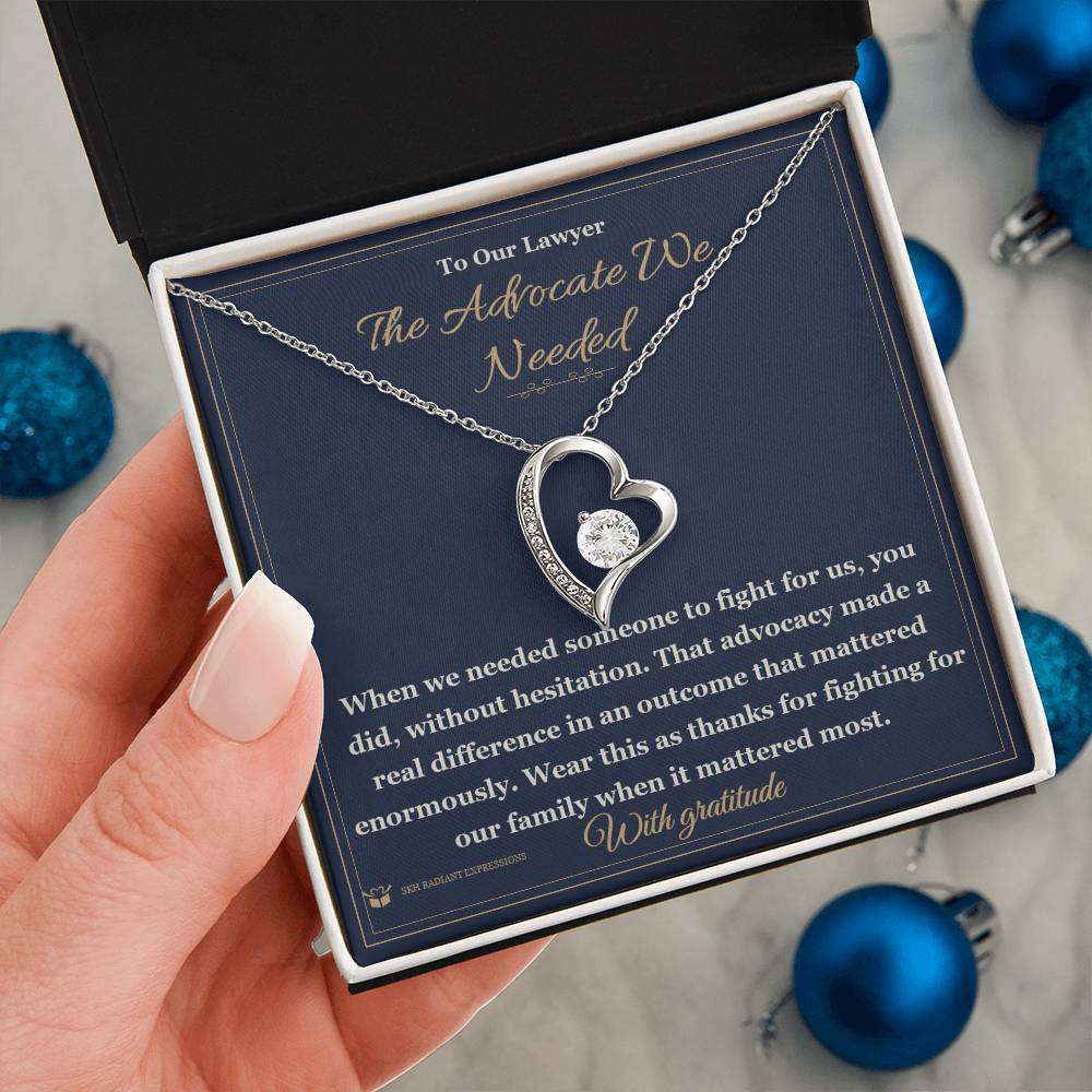 The Advocate We Needed - Forever Love Necklace for Lawyer
