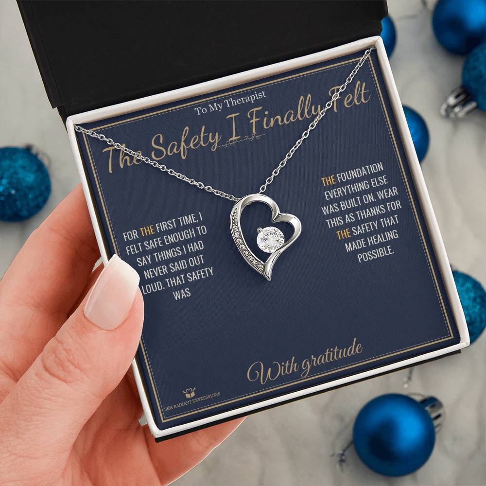 The Safety I Finally Felt - Forever Love Necklace for Therapist