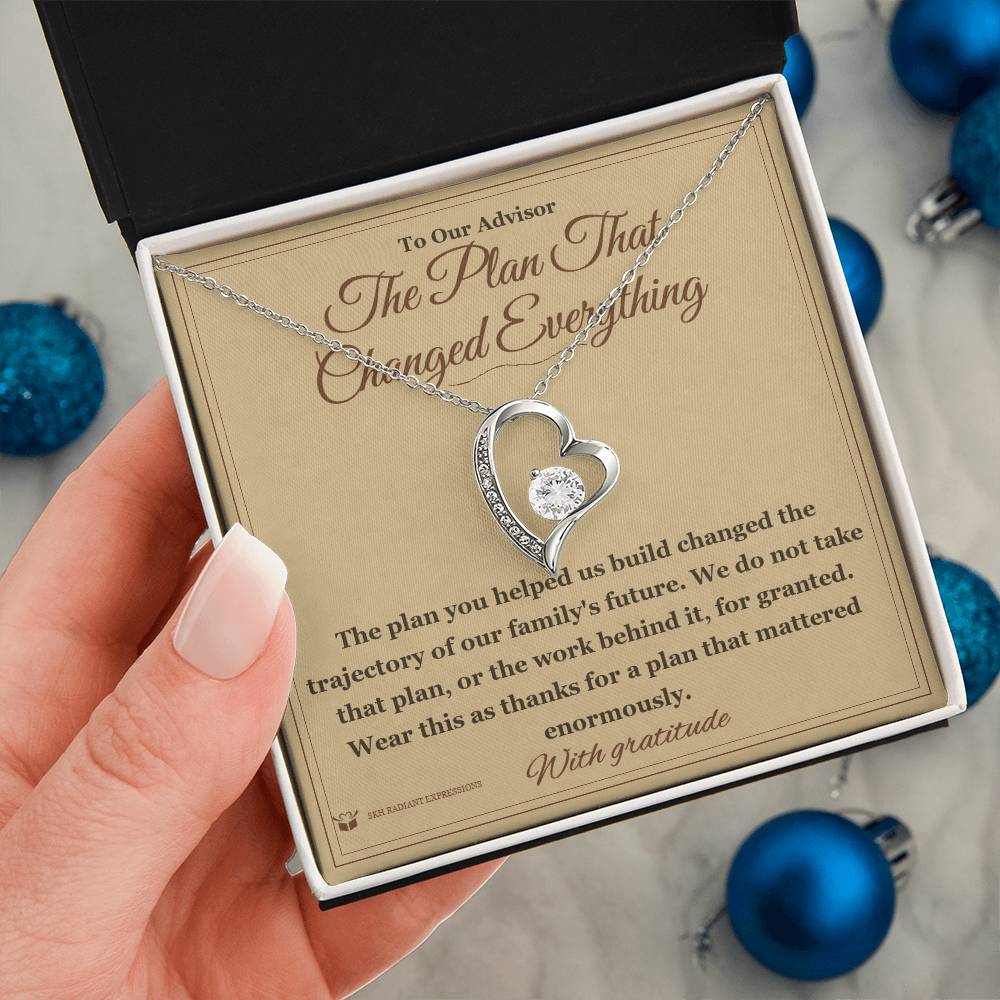 The Plan That Changed Everything - Forever Love Necklace for Advisor