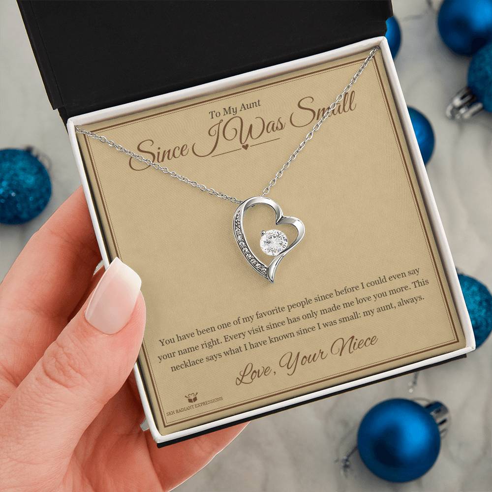 Since I Was Small - Forever Love Necklace for Aunt