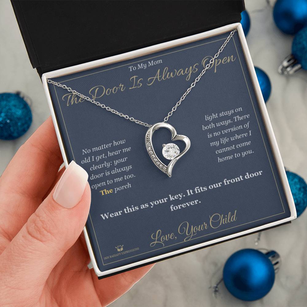 The Door Is Always Open - Forever Love Necklace for Mom - personalized keepsake gift from SKH Radiant Expressions