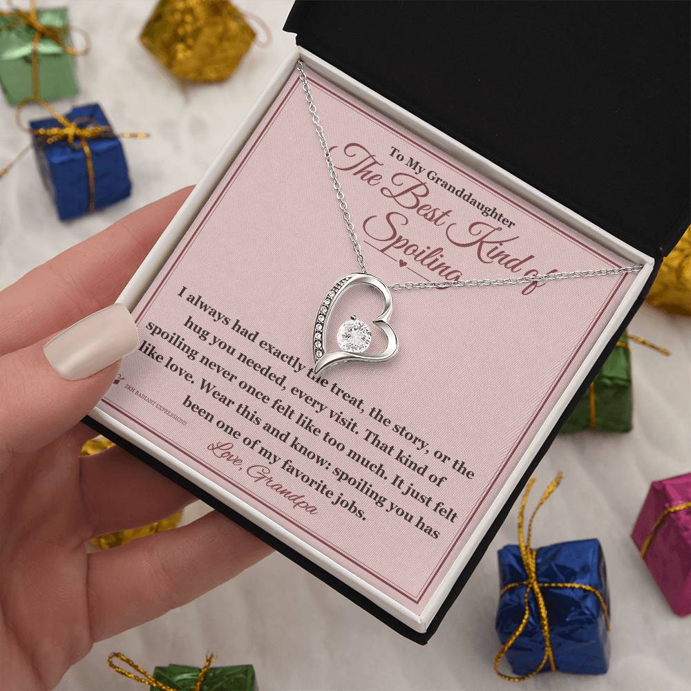 The Best Kind of Spoiling - Forever Love Necklace for Granddaughter