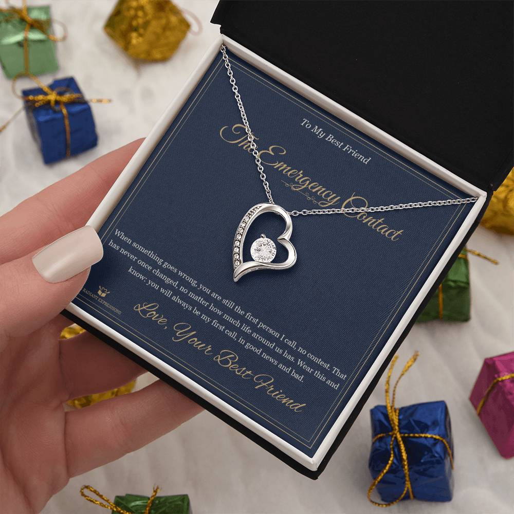 The Emergency Contact - Forever Love Necklace for Best Friend