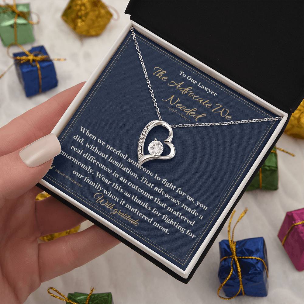 The Advocate We Needed - Forever Love Necklace for Lawyer