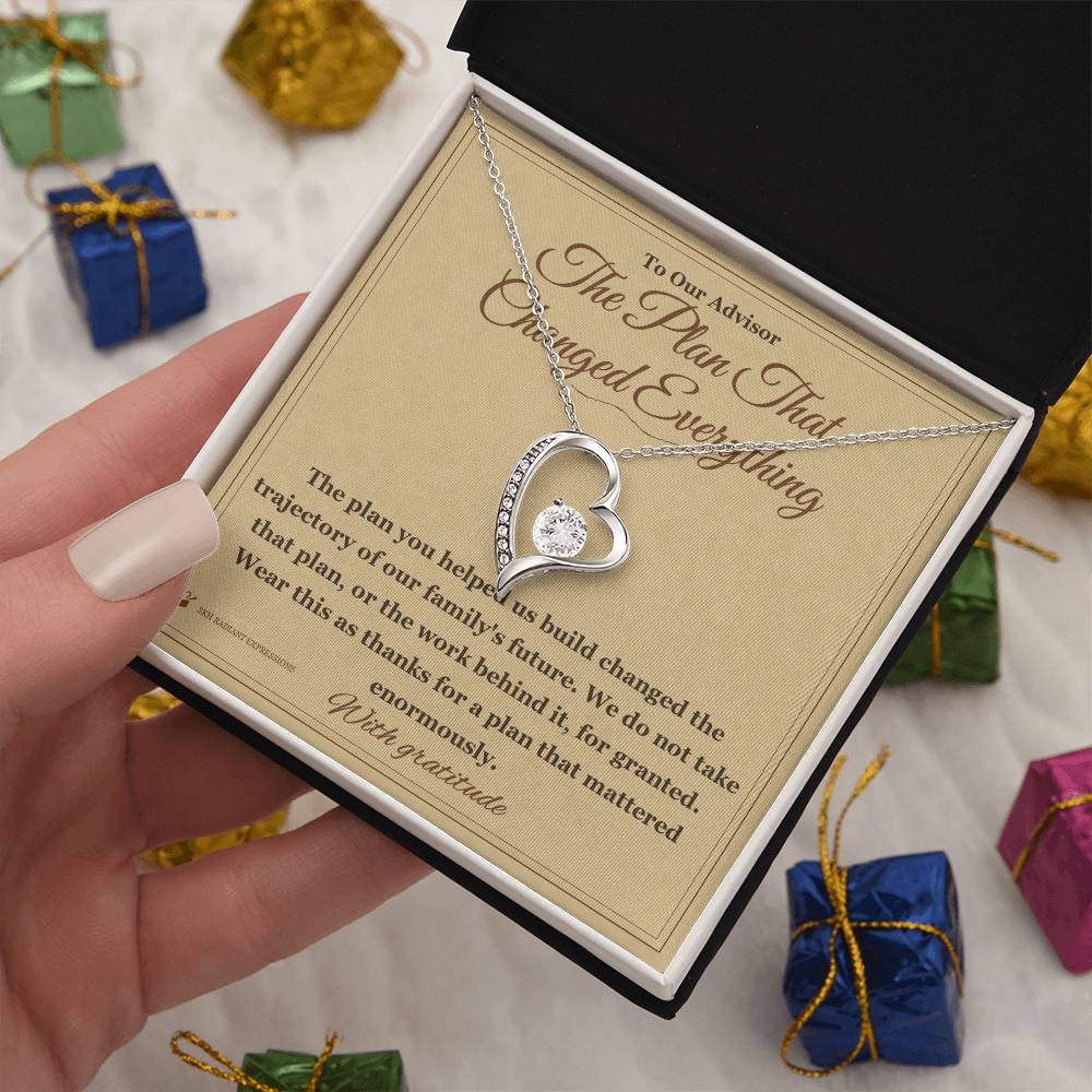 The Plan That Changed Everything - Forever Love Necklace for Advisor