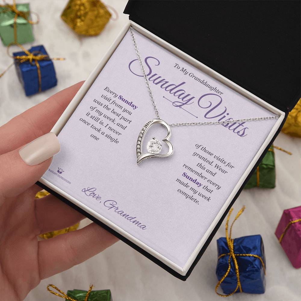 Sunday Visits - Forever Love Necklace for Granddaughter