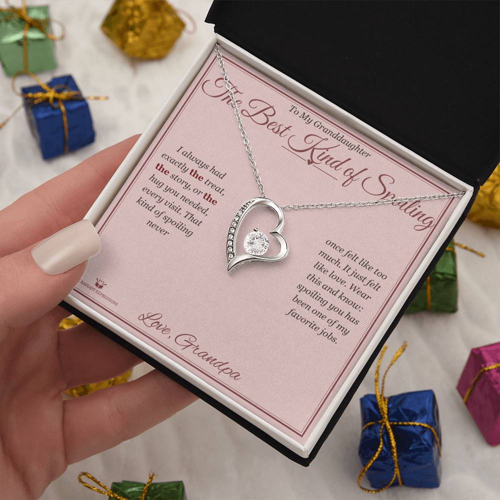 The Best Kind of Spoiling - Forever Love Necklace for Granddaughter