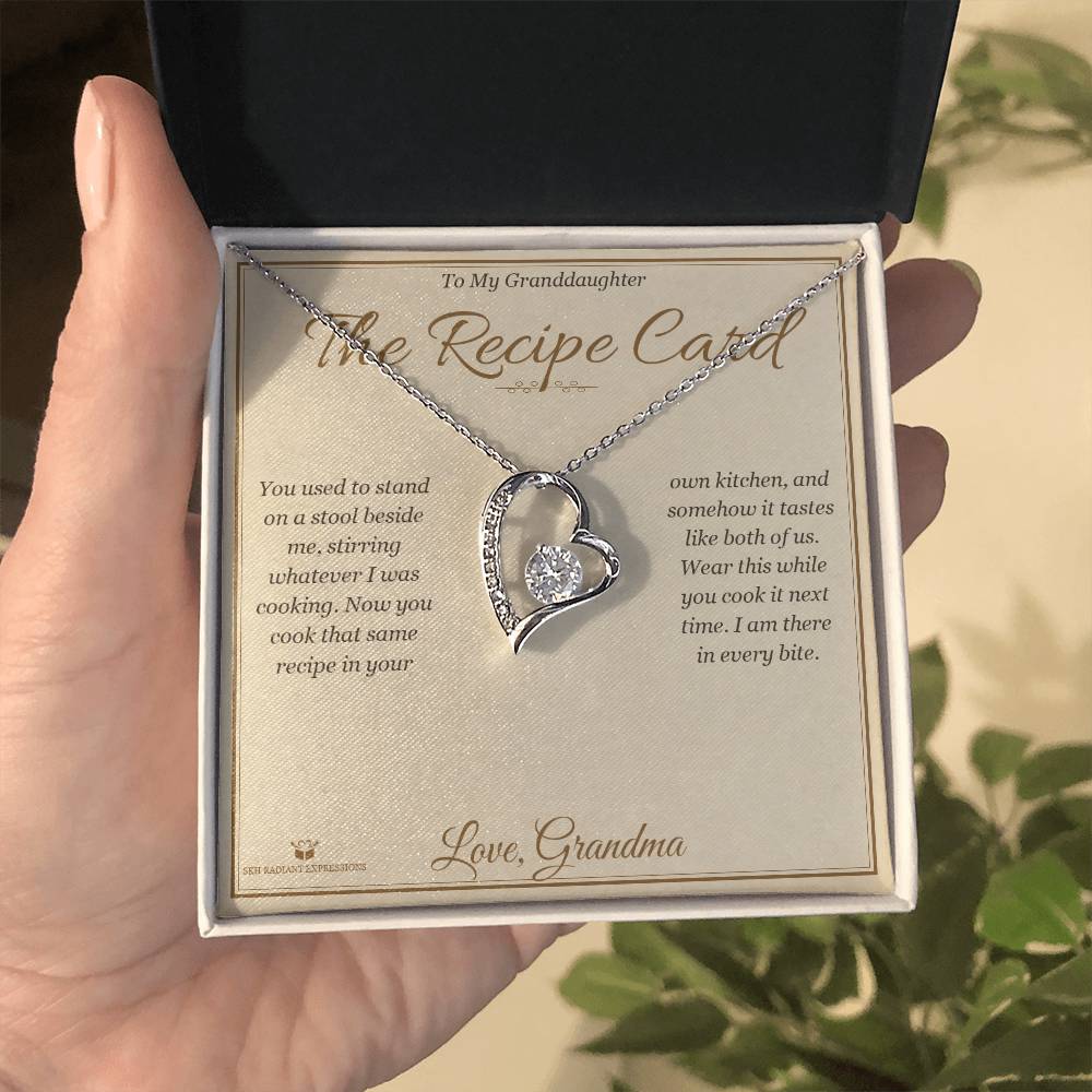 The Recipe Card - Forever Love Necklace for Granddaughter
