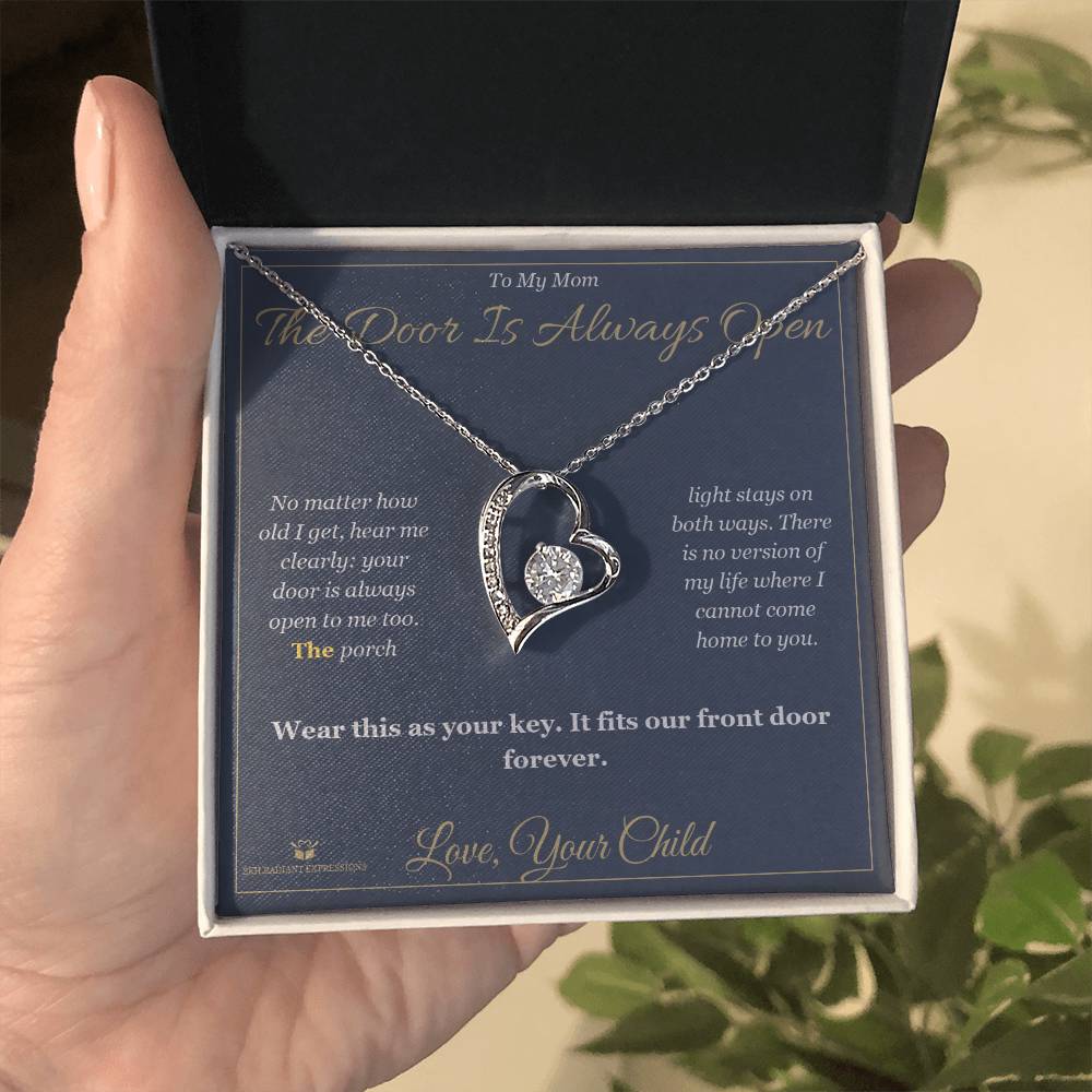 The Door Is Always Open - Forever Love Necklace for Mom - personalized keepsake gift from SKH Radiant Expressions
