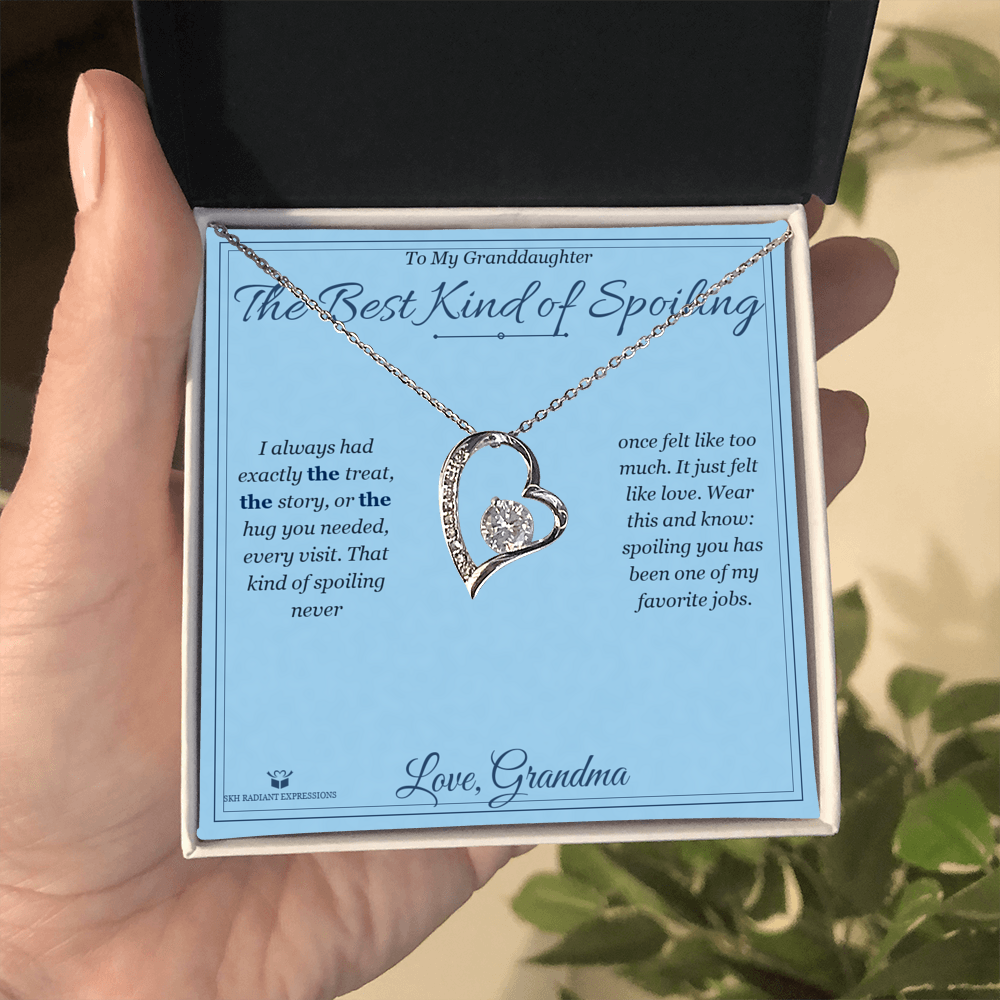 The Best Kind of Spoiling - Forever Love Necklace for Granddaughter