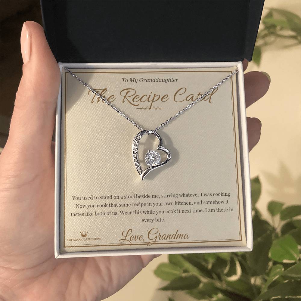 The Recipe Card - Forever Love Necklace for Granddaughter