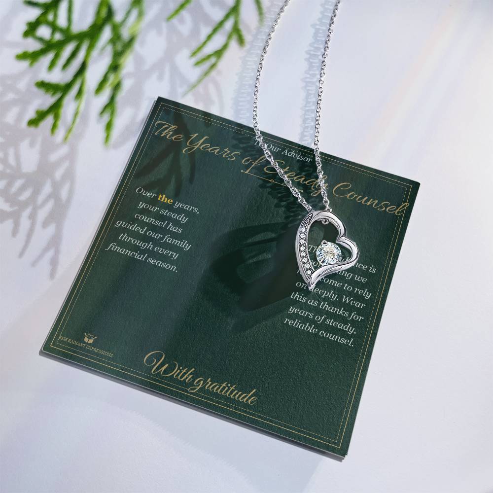 The Years of Steady Counsel - Forever Love Necklace for Advisor