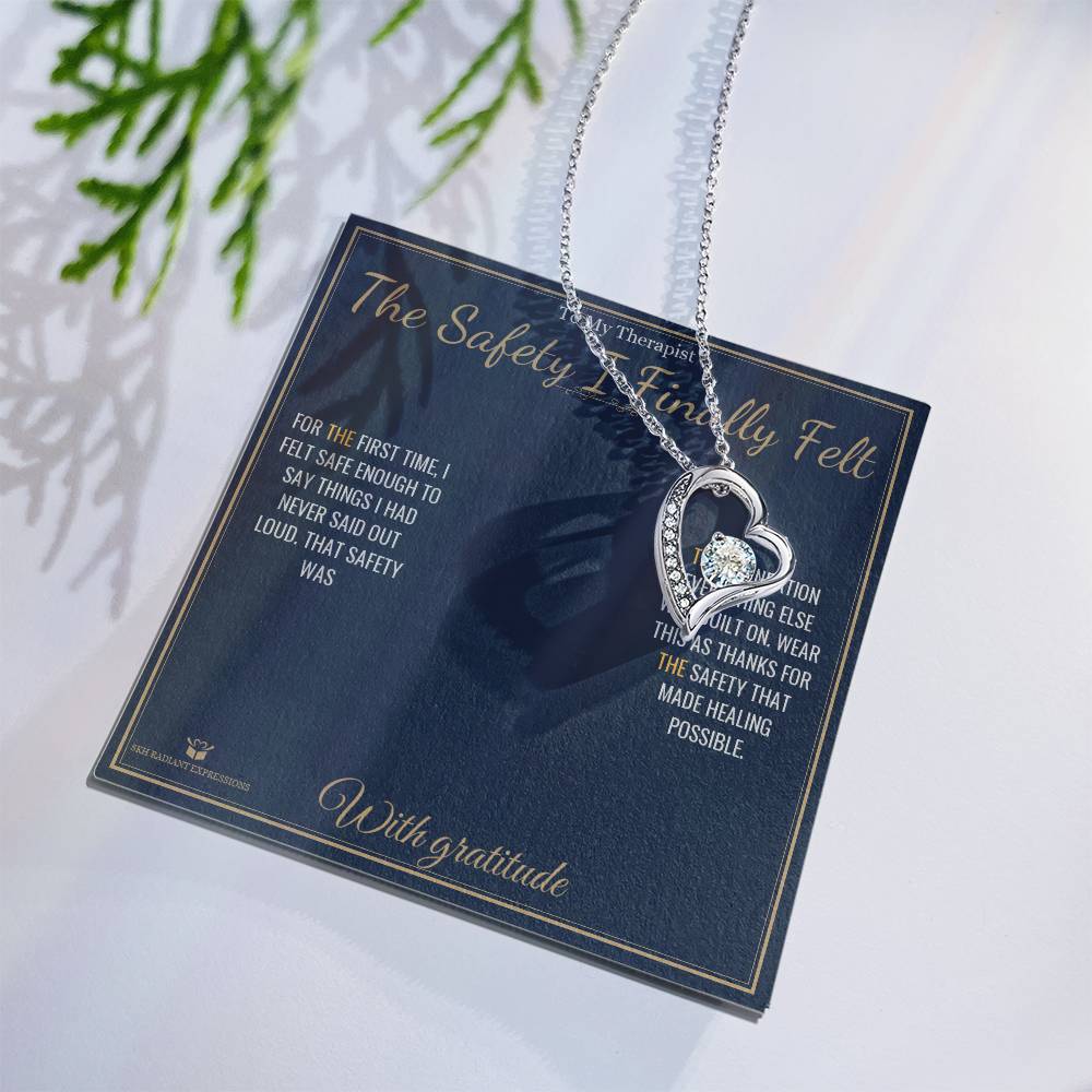 The Safety I Finally Felt - Forever Love Necklace for Therapist