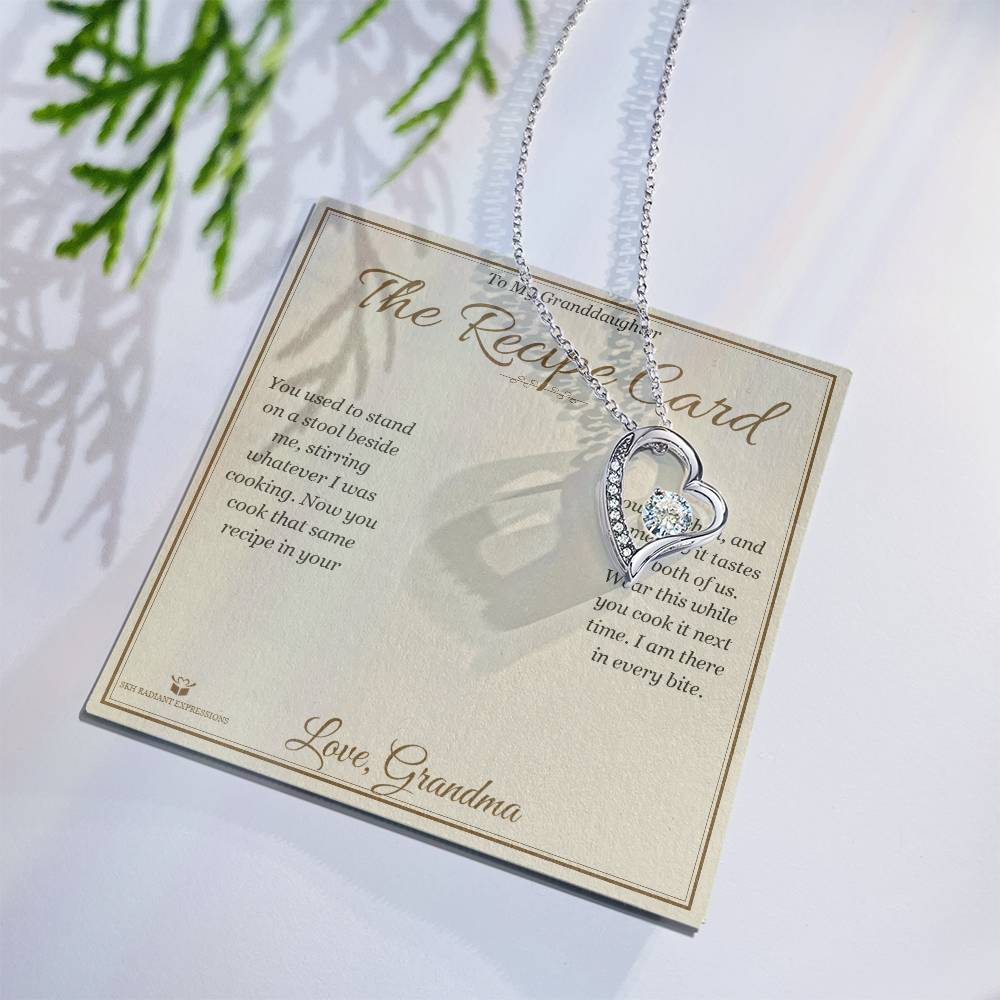The Recipe Card - Forever Love Necklace for Granddaughter
