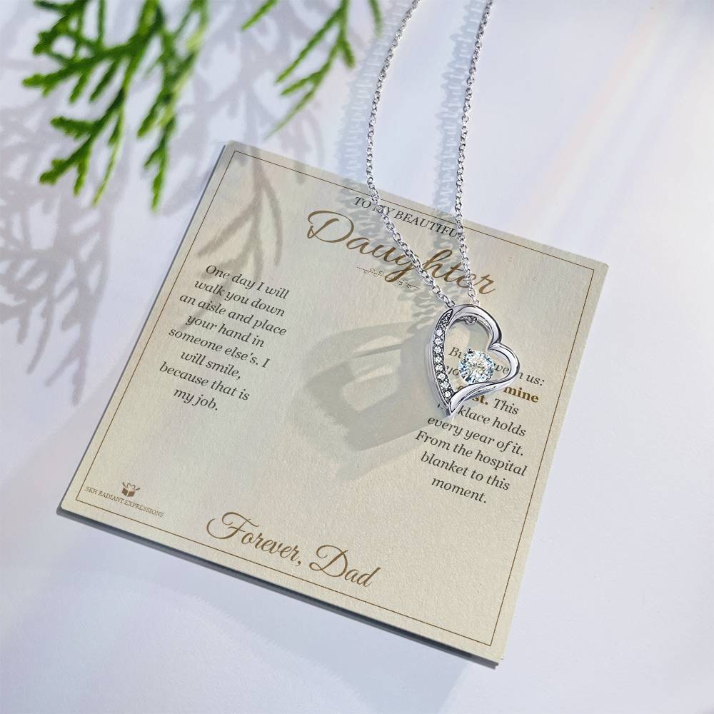 Before I Give You Away - Forever Love Necklace for Daughter