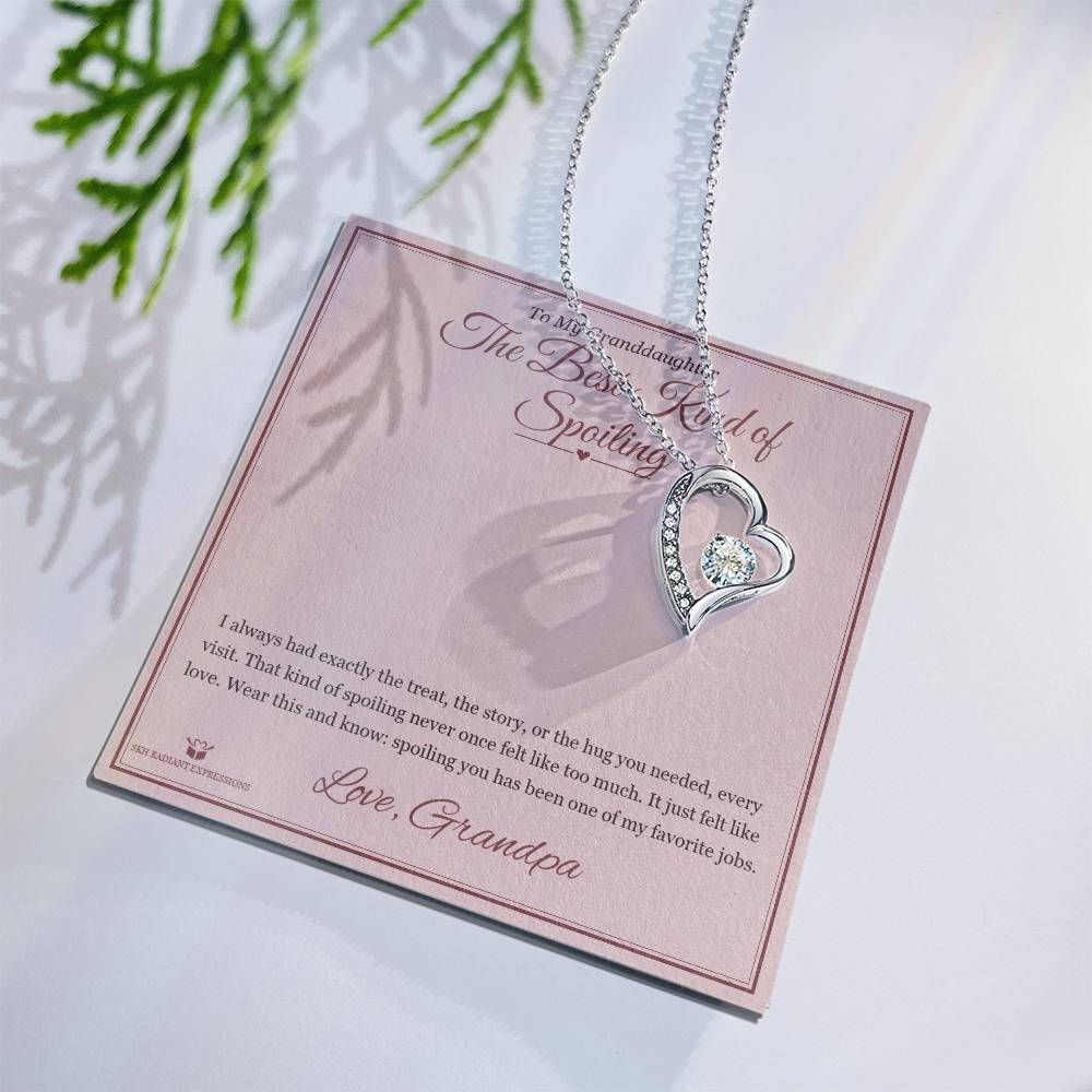 The Best Kind of Spoiling - Forever Love Necklace for Granddaughter
