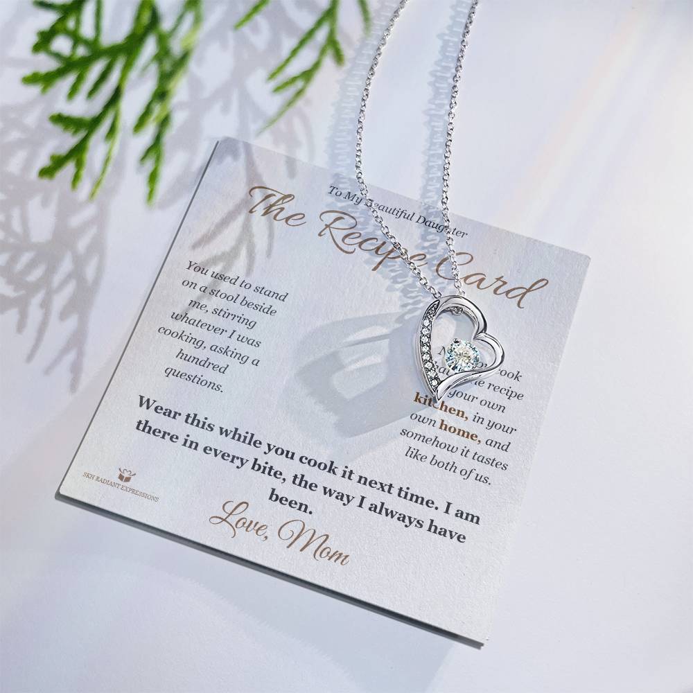 The Recipe Card - Forever Love Necklace for Daughter