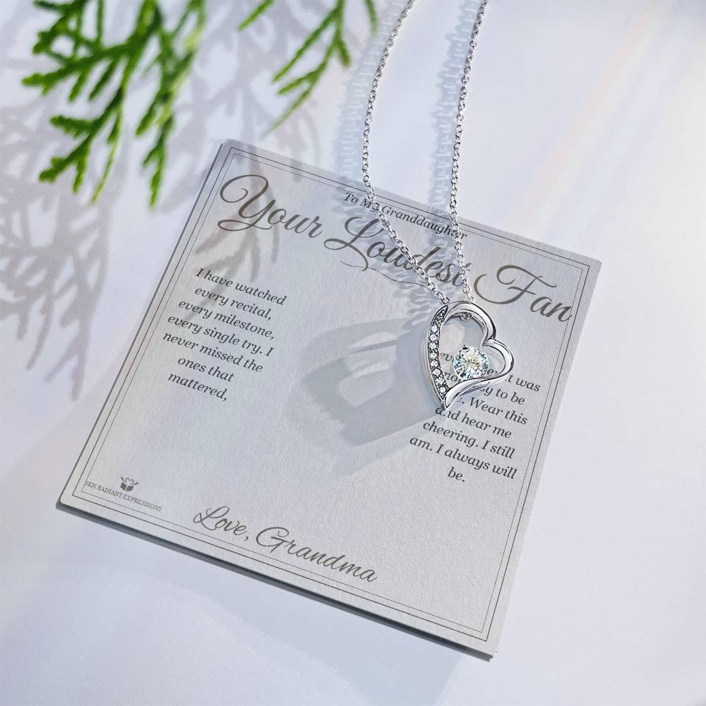Your Loudest Fan - Forever Love Necklace for Granddaughter