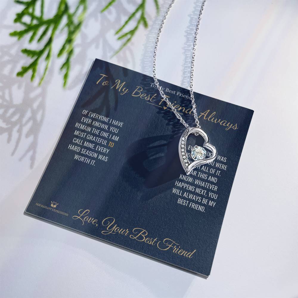 To My Best Friend, Always - Forever Love Necklace for Best Friend
