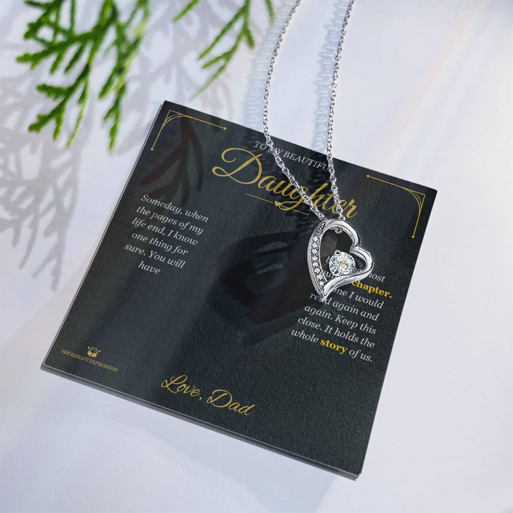 The Most Beautiful Chapter - Forever Love Necklace for Daughter