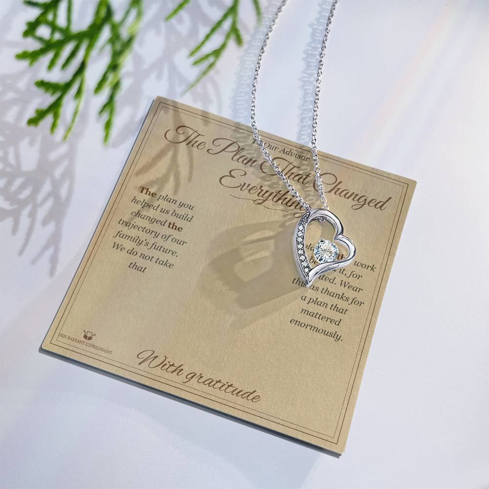 The Plan That Changed Everything - Forever Love Necklace for Advisor