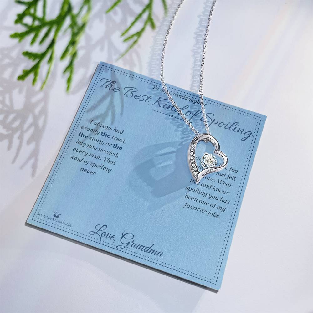 The Best Kind of Spoiling - Forever Love Necklace for Granddaughter