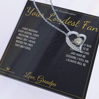 Forever Love Necklace gift box, ready to give to granddaughter