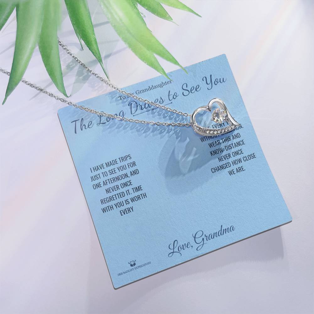 The Long Drives to See You - Forever Love Necklace for Granddaughter