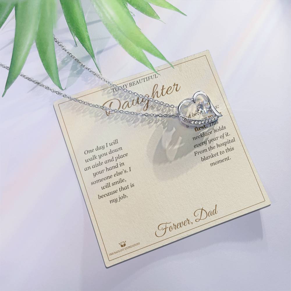 Before I Give You Away - Forever Love Necklace for Daughter