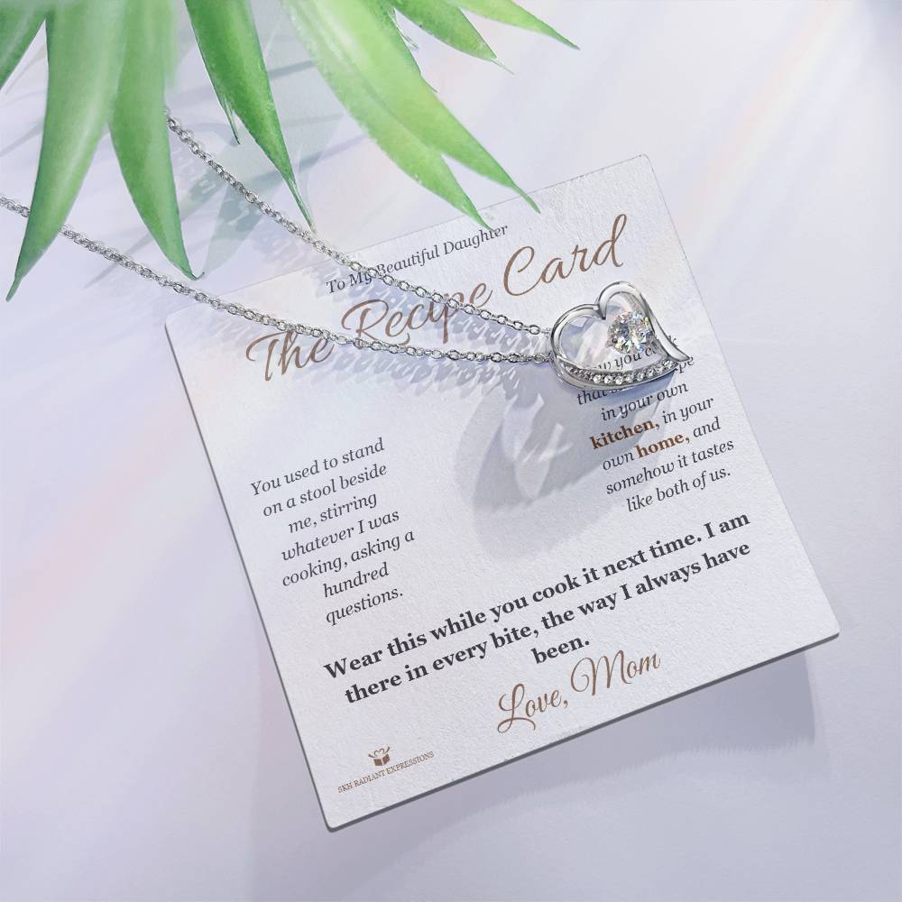 The Recipe Card - Forever Love Necklace for Daughter