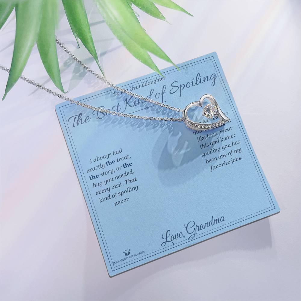 The Best Kind of Spoiling - Forever Love Necklace for Granddaughter