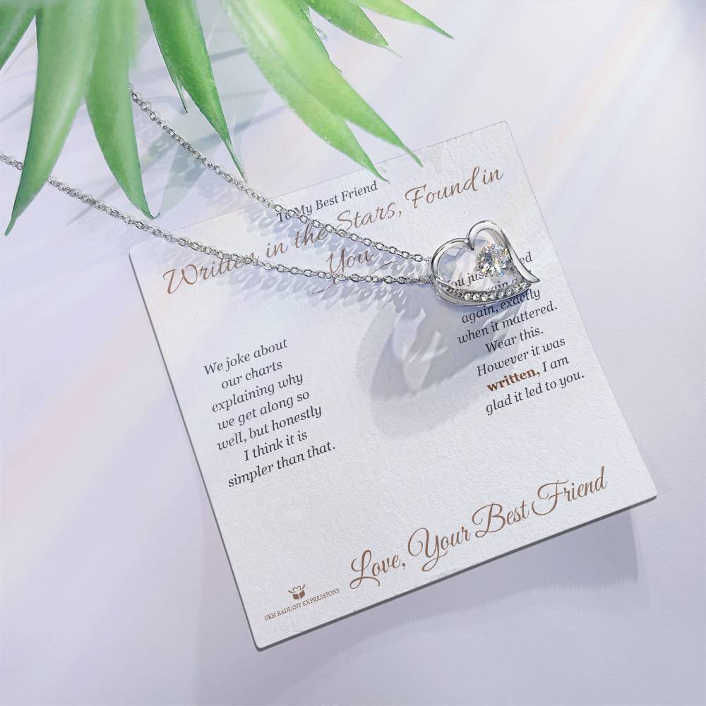 Written in the Stars, Found in You - Forever Love Necklace for Best Friend - personalized keepsake gift from SKH Radiant Expressions