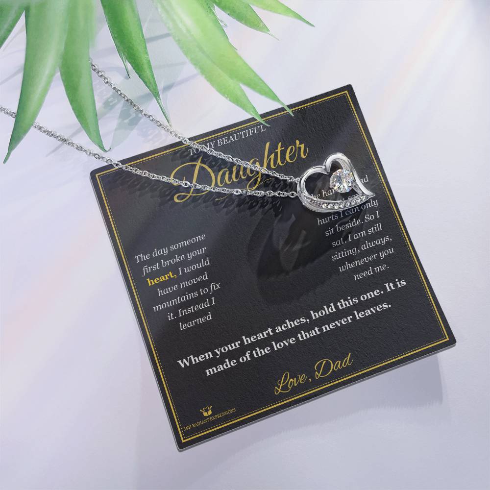 Your First Heartbreak - Forever Love Necklace for Daughter - personalized keepsake gift from SKH Radiant Expressions