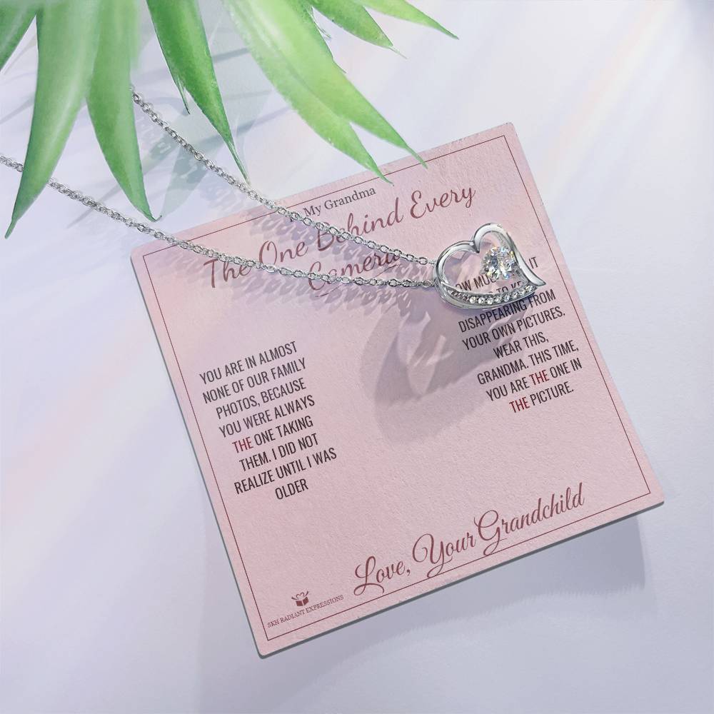 The One Behind Every Camera - Forever Love Necklace for Grandmother
