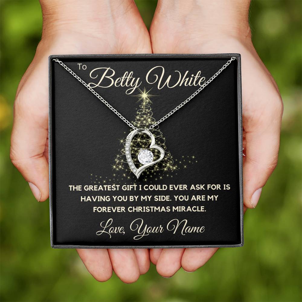 To My Love - You Are My Forever Christmas Miracle - Forever Love Necklace