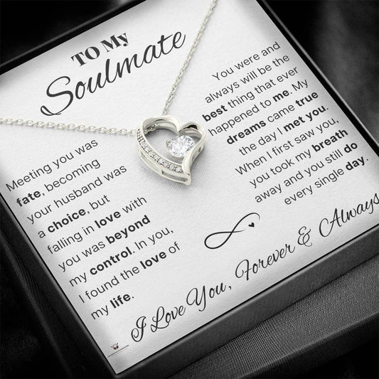 To My Soulmate - My Dreams Came True - Forever Love Necklace