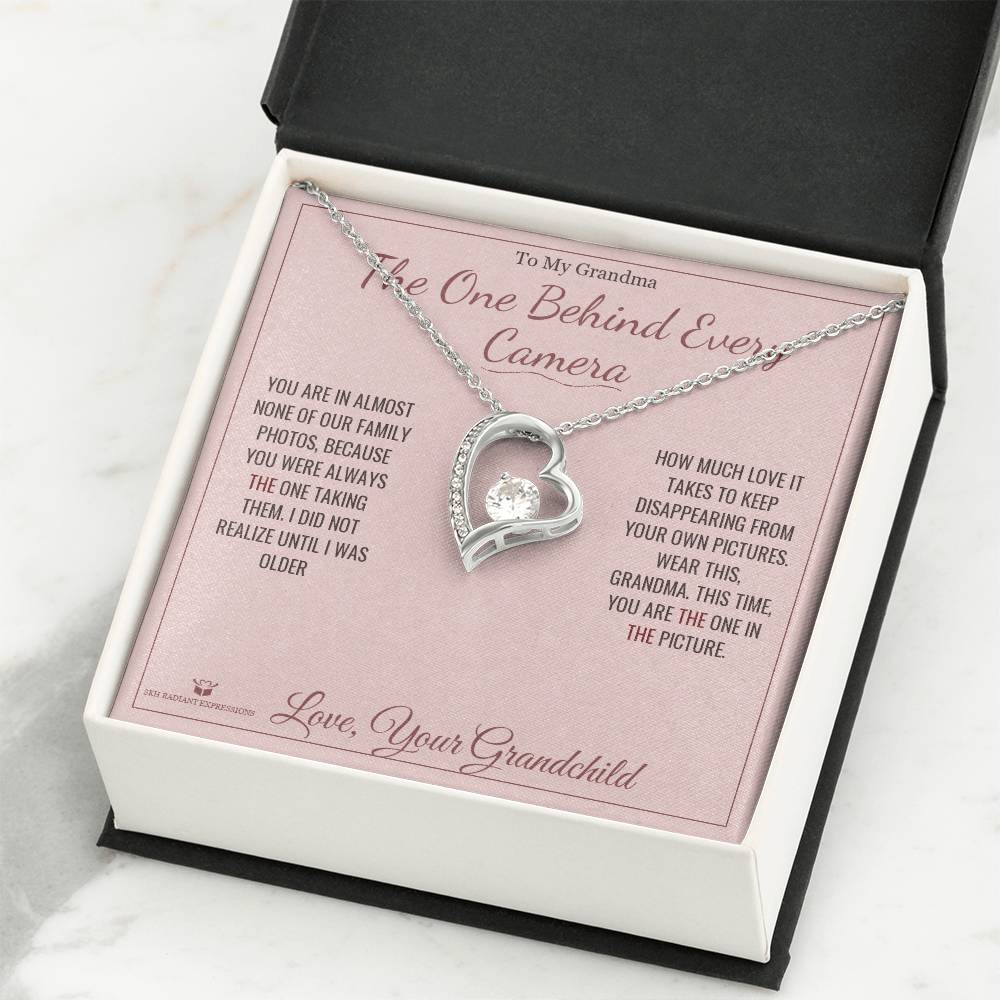 The One Behind Every Camera - Forever Love Necklace for Grandmother