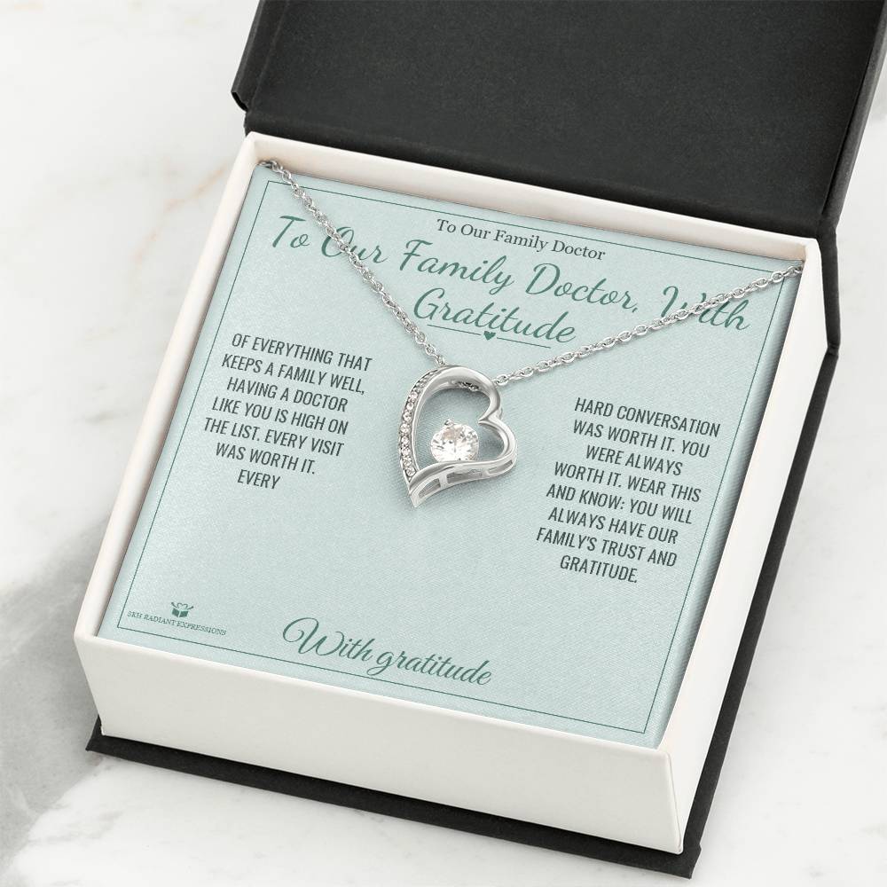 To Our Family Doctor, With Gratitude - Forever Love Necklace for Doctor