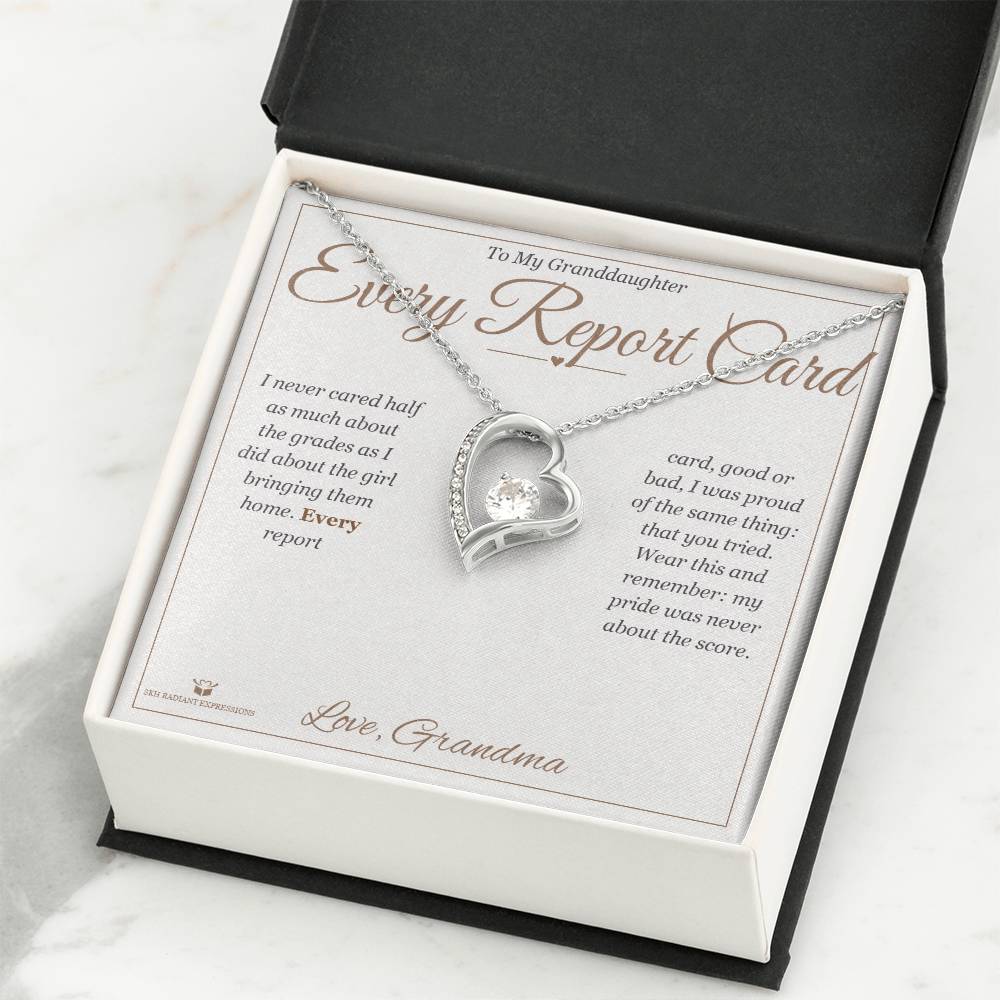 Every Report Card - Forever Love Necklace for Granddaughter