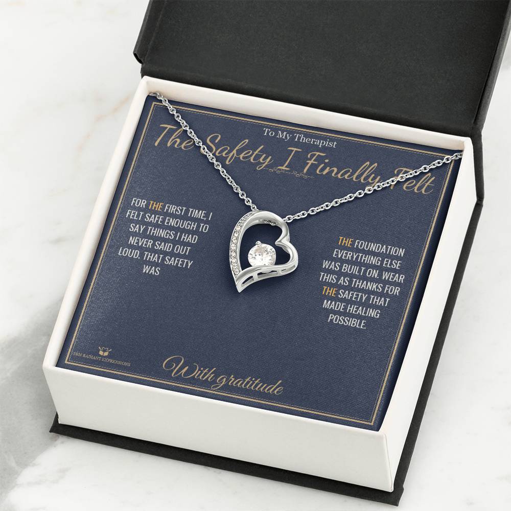 The Safety I Finally Felt - Forever Love Necklace for Therapist