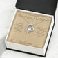 Beside You, Not Behind - Forever Love Necklace for Granddaughter