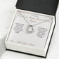 Far From Home, Never From Heart - Forever Love Necklace for Sister