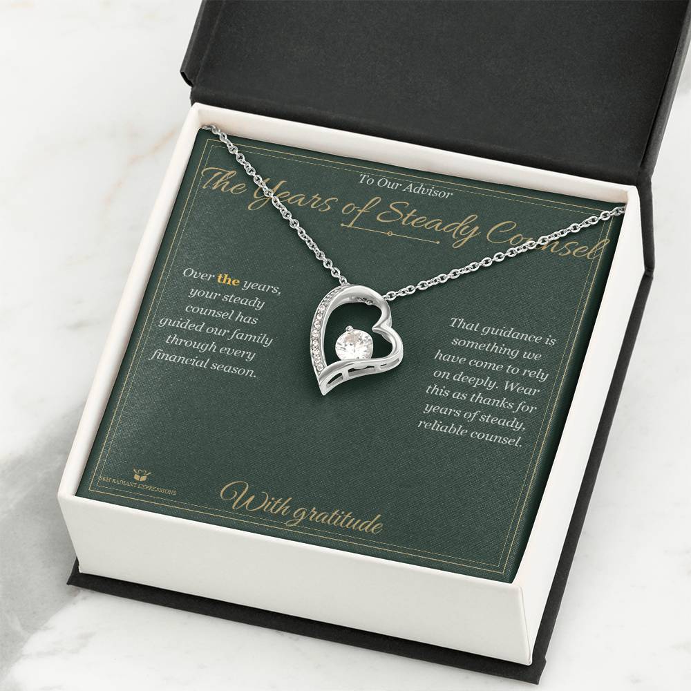 The Years of Steady Counsel - Forever Love Necklace for Advisor