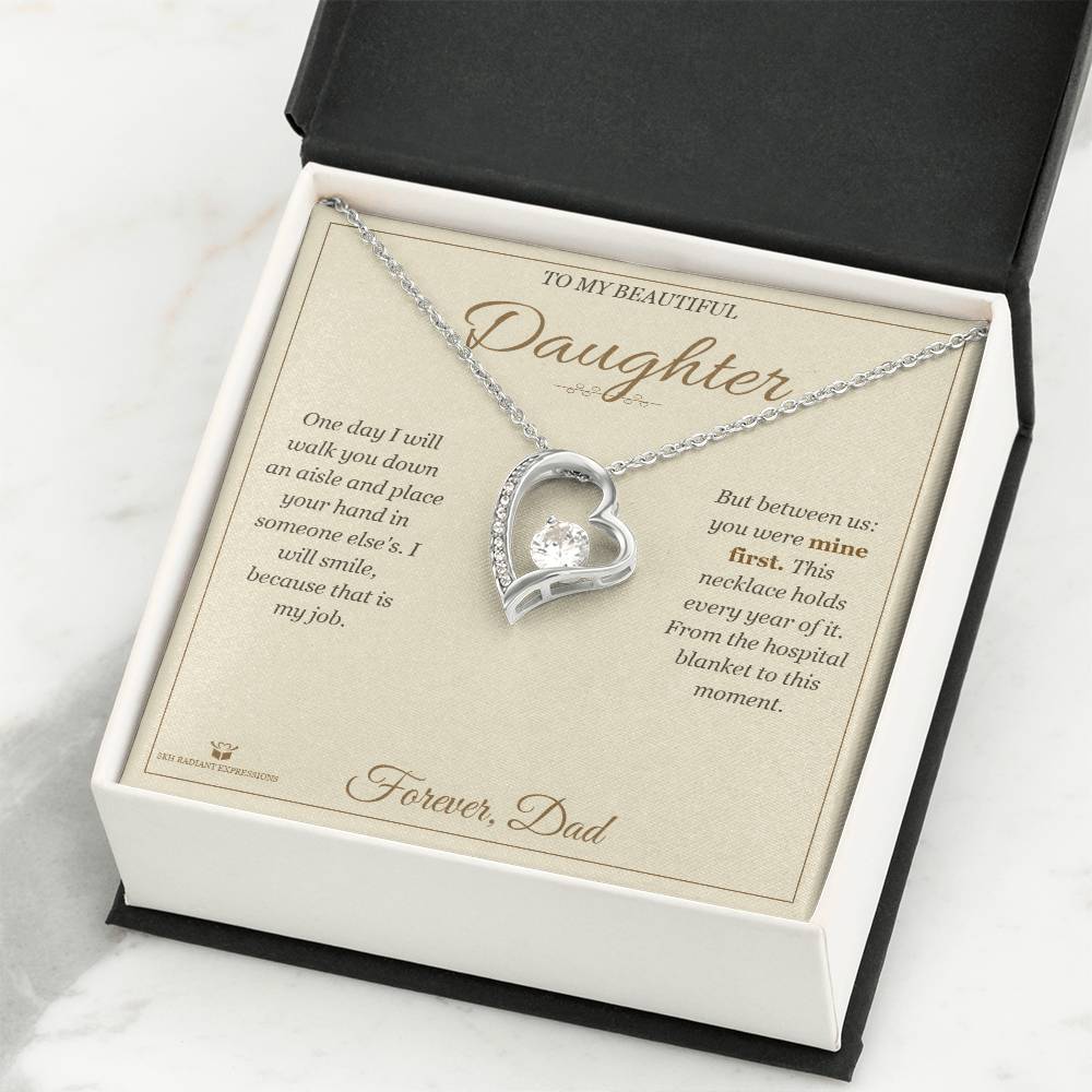Before I Give You Away - Forever Love Necklace for Daughter