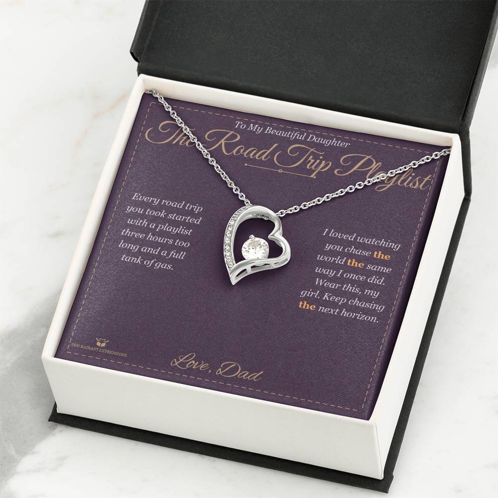 The Road Trip Playlist - Forever Love Necklace for Daughter