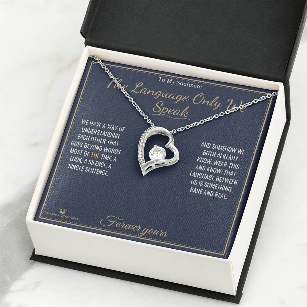 The Language Only We Speak - Forever Love Necklace for Soulmate