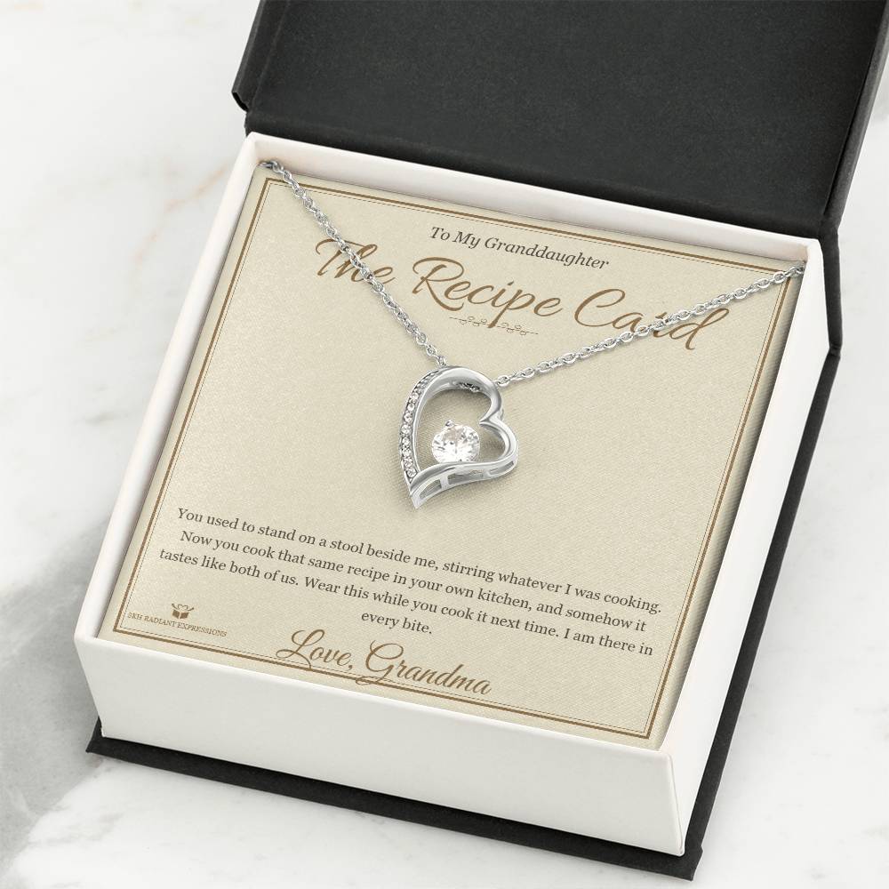 The Recipe Card - Forever Love Necklace for Granddaughter