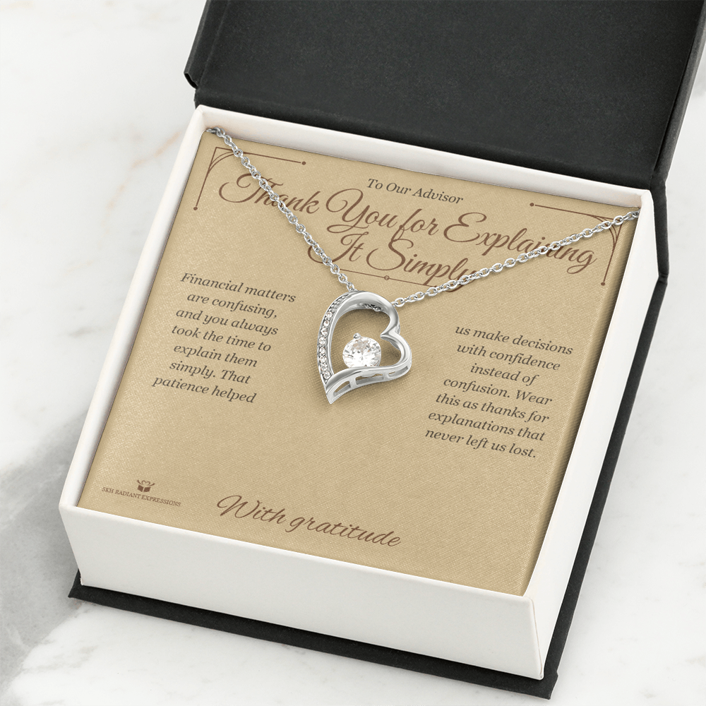 Thank You for Explaining It Simply - Forever Love Necklace for Advisor