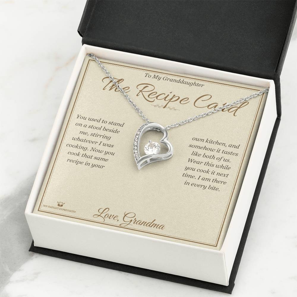 The Recipe Card - Forever Love Necklace for Granddaughter